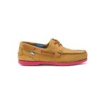 Chatham Pippa Women's Deck Shoes Tan/Pink