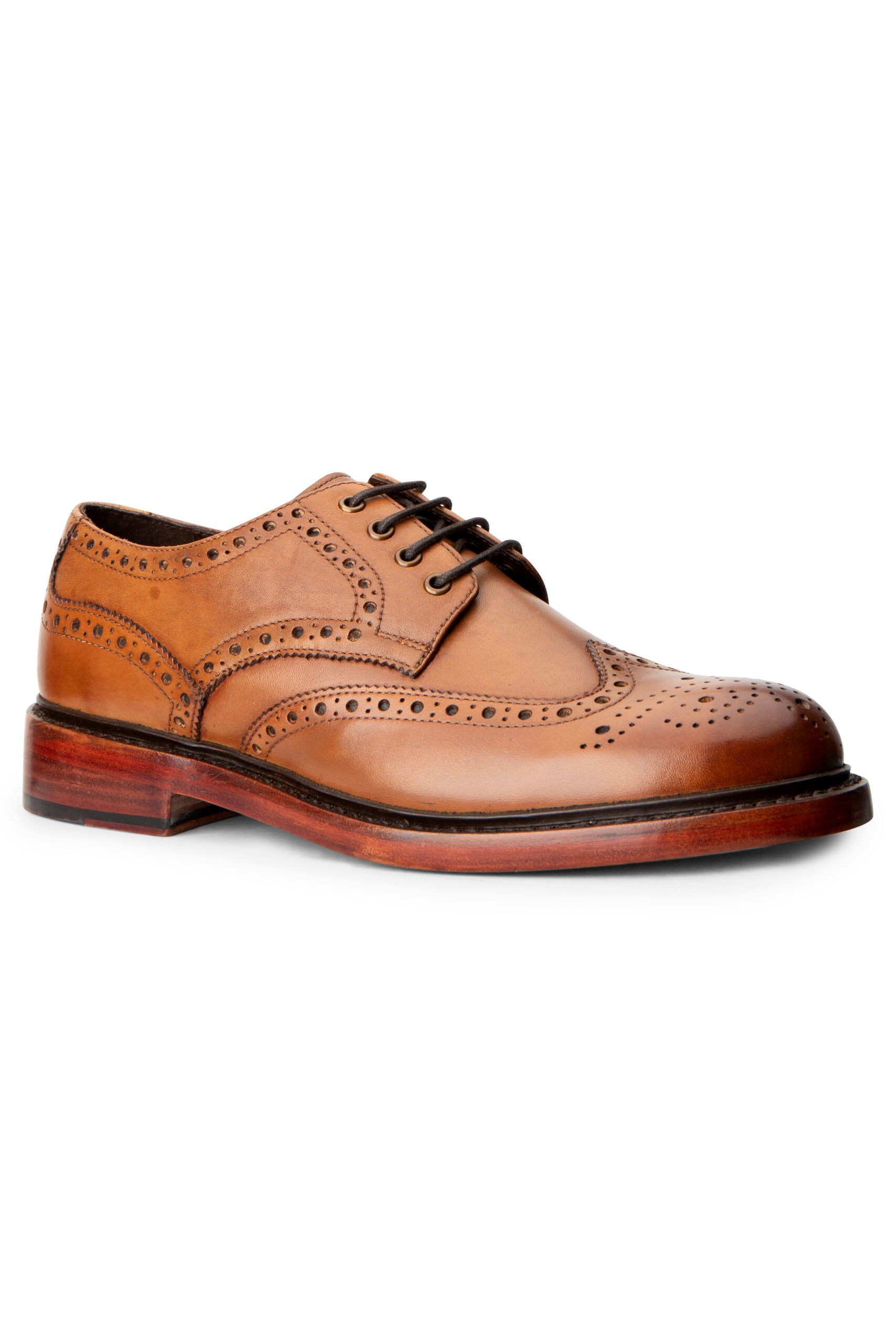 Hoggs Of Fife Muirfield Brogue Men's Shoes Tan